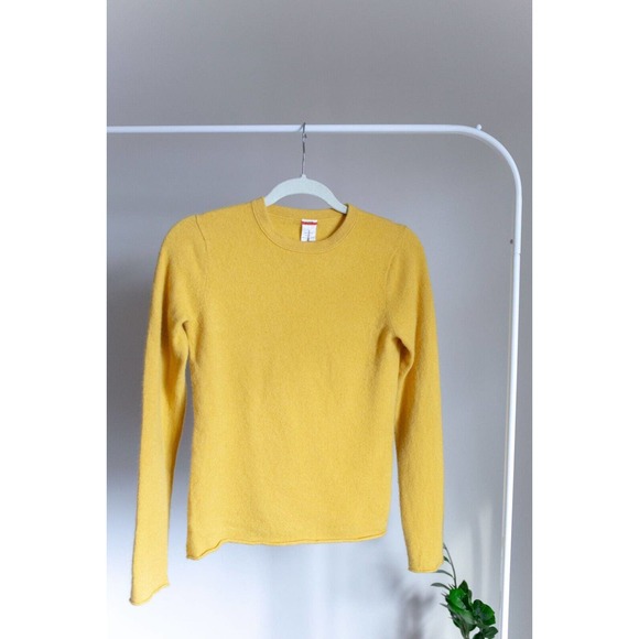 J. Crew Sweaters J Crew Sweater Cashmere Slim Fit Crewneck Yellow